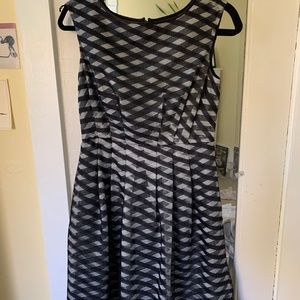Coldwater creek black and white patterned dress.  Size P6